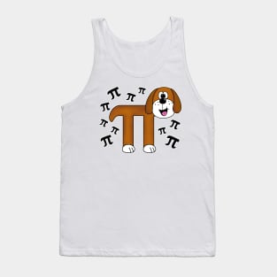 Pi Day Dog Math Teacher Mathematicians Tank Top